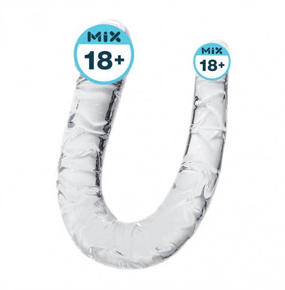 MizzZee - Double-Ended Clear Dildo (Full Length:32cm - Diameter:3.2cm - 3.2cm)